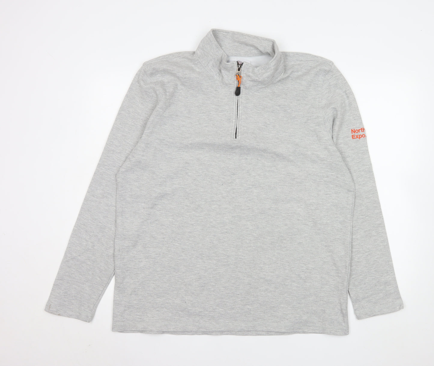 Northern Expo Men's Grey XL 1/4 Zip Pullover Sweatshirt