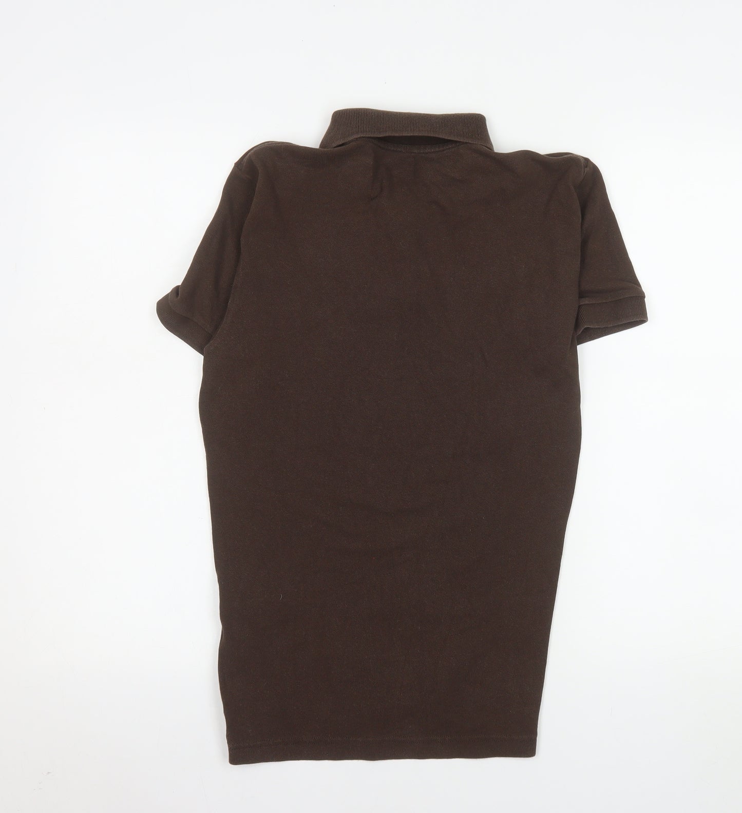 Uniqlo Men's Brown Cotton Short Sleeve Polo Shirt XS