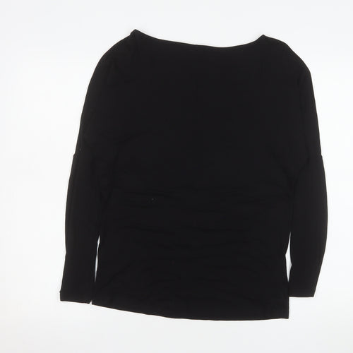 Next Women’s Black Star Rhinestone Long Sleeve T-Shirt Size 6
