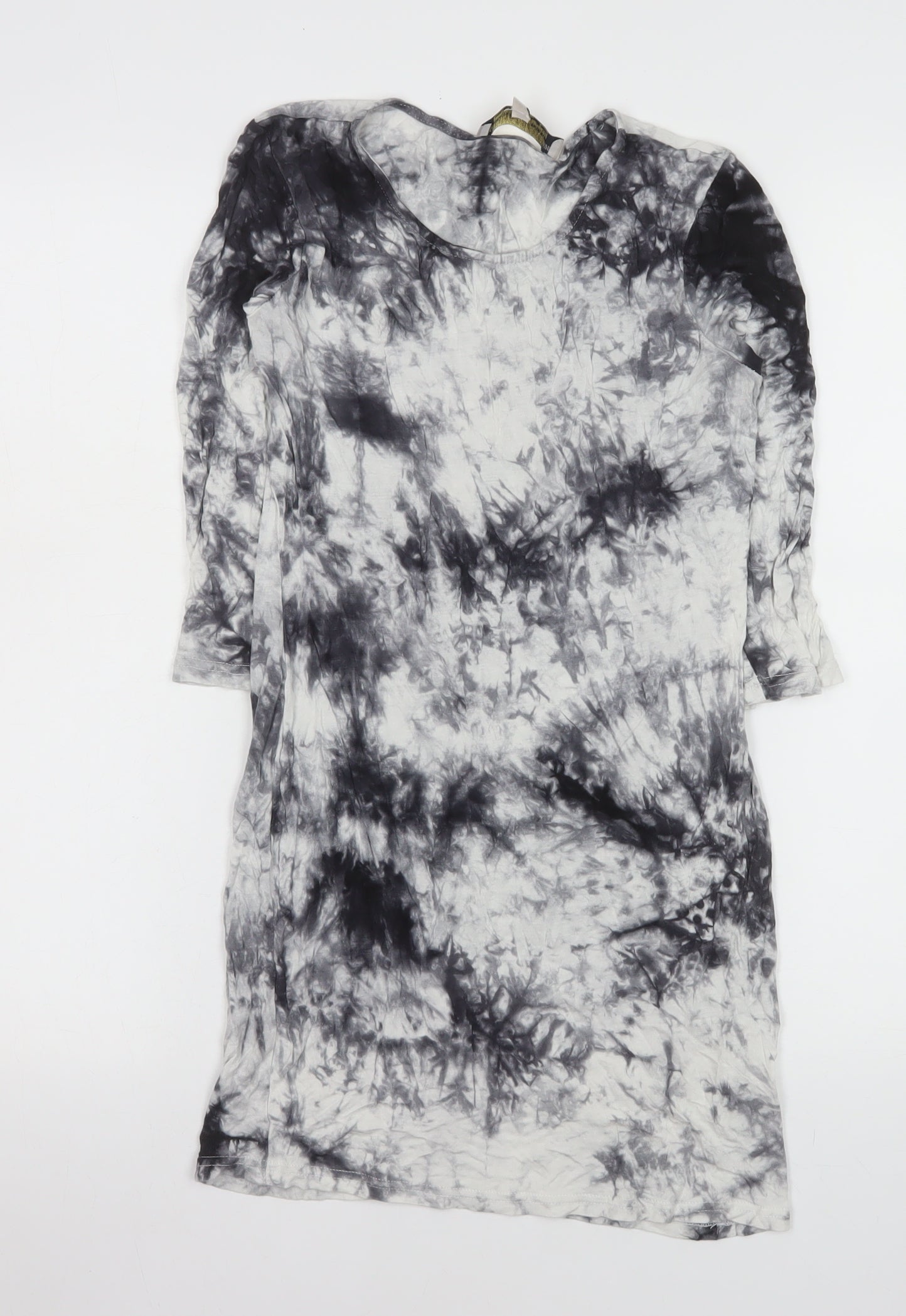 Parisian Women's Black Tie Dye Bodycon Dress Size 8