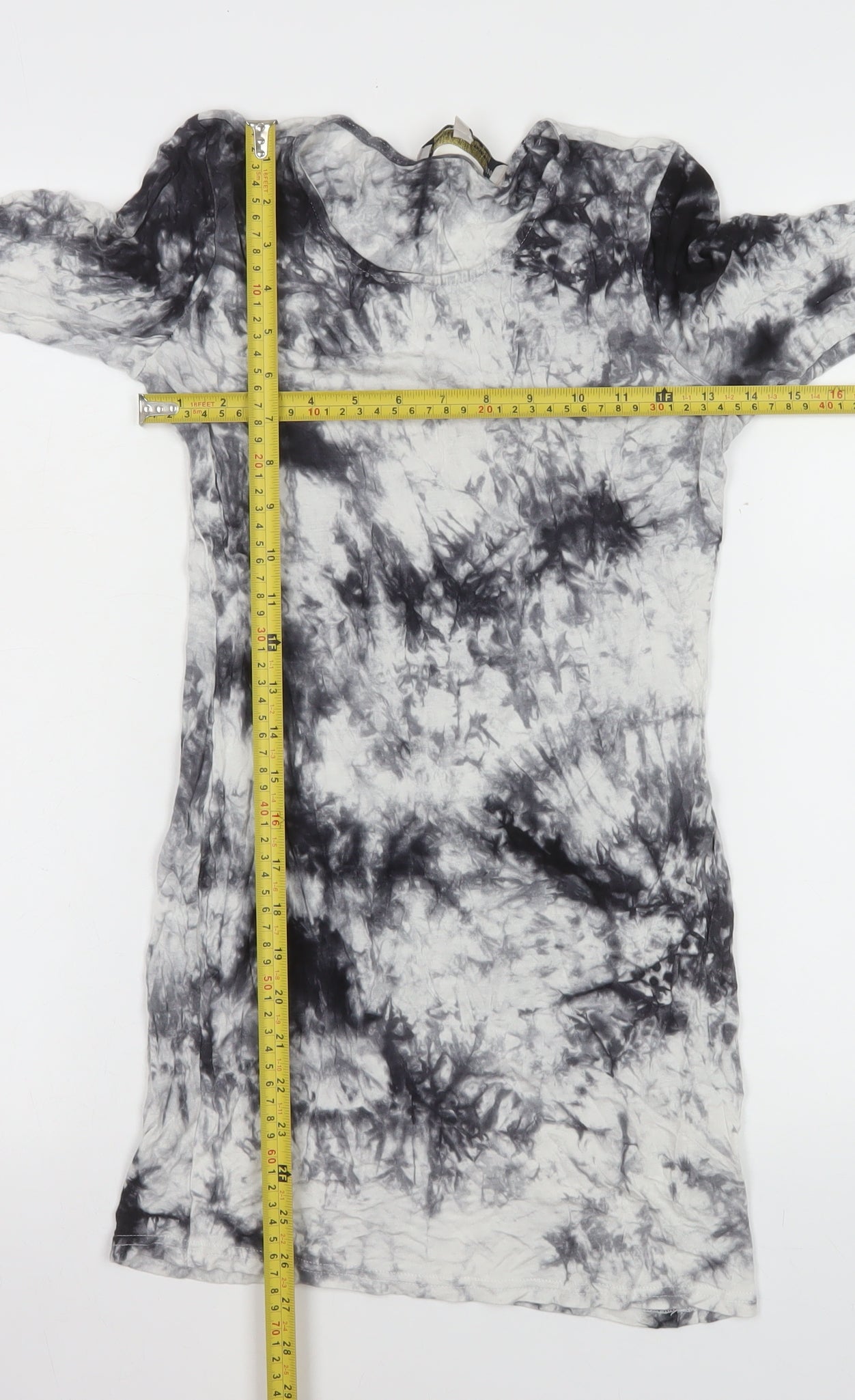 Parisian Women's Black Tie Dye Bodycon Dress Size 8