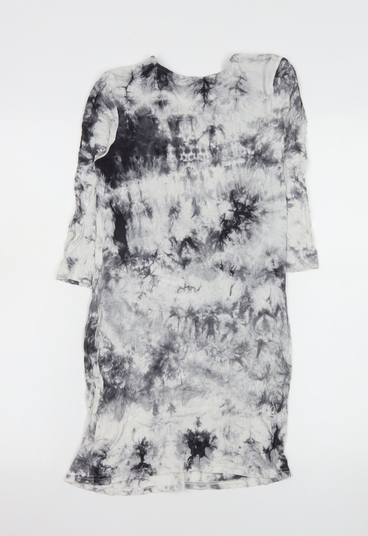 Parisian Women's Black Tie Dye Bodycon Dress Size 8