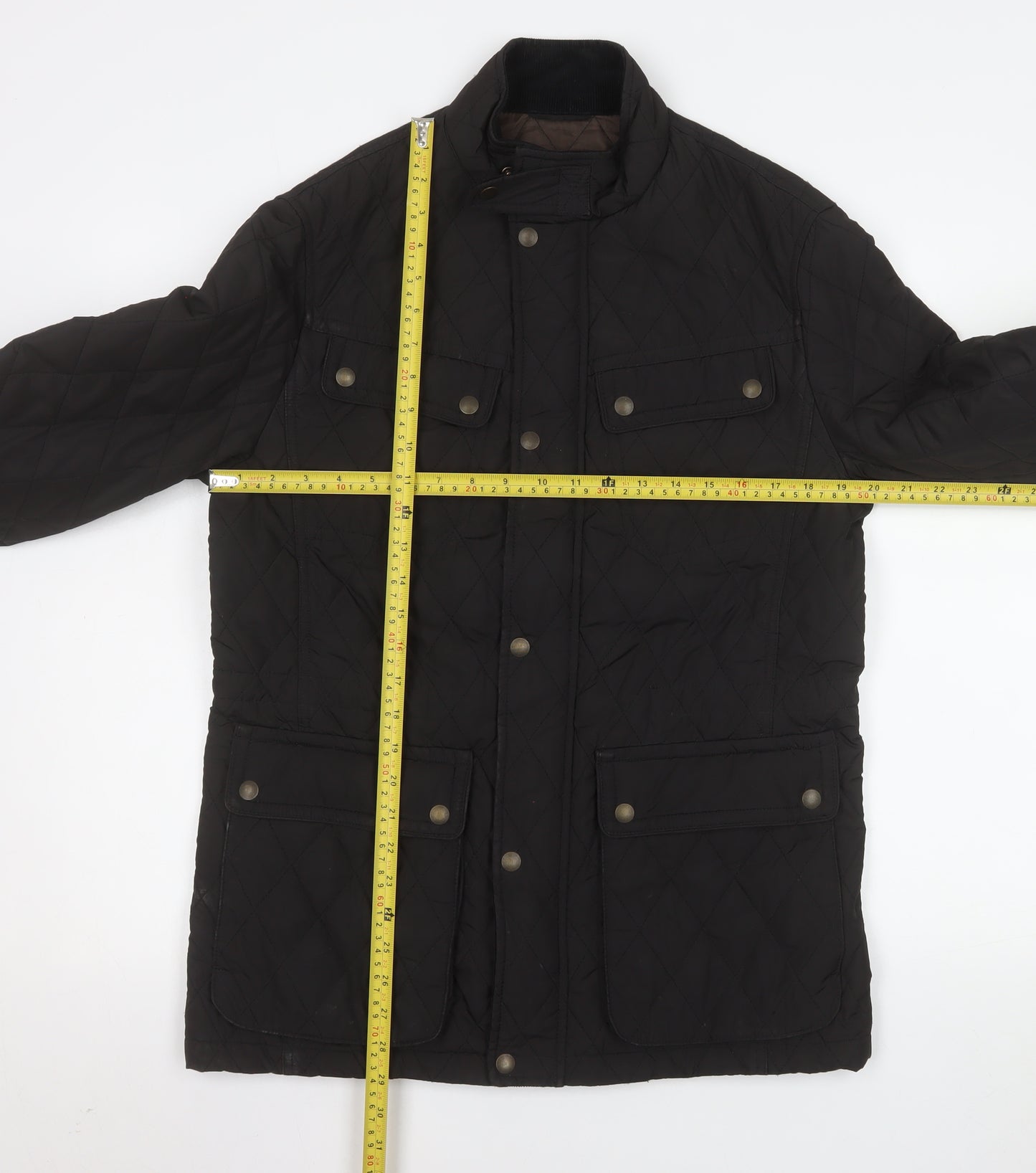 Marks and Spencer Blue Harbour Men's Black Quilted Jacket Size S