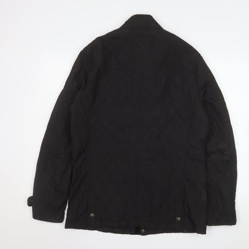 Marks and Spencer Blue Harbour Men's Black Quilted Jacket Size S