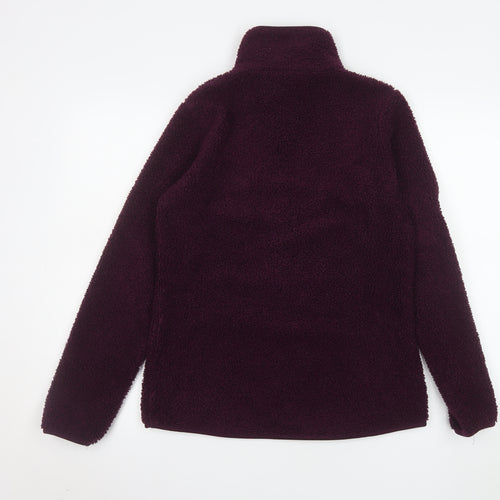North Ridge Womens Purple Fleece Full Zip Jacket Size 10