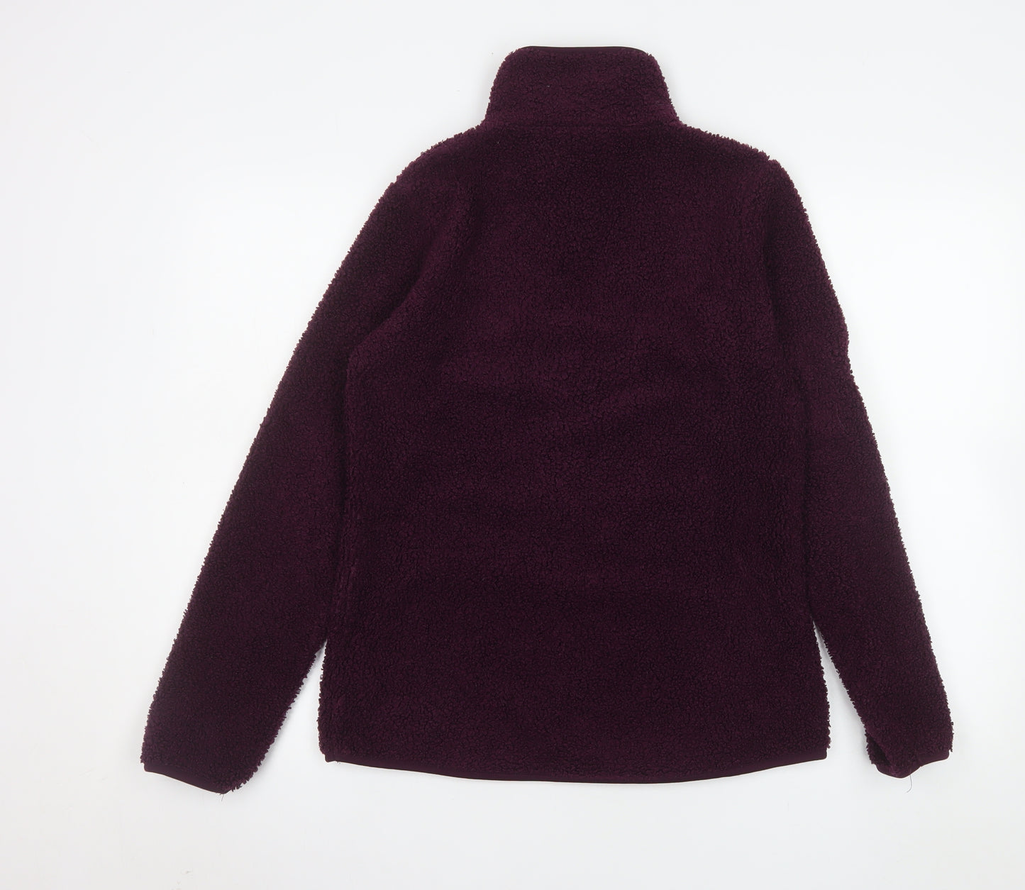 North Ridge Womens Purple Fleece Full Zip Jacket Size 10