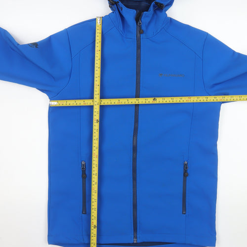Kilimanjaro Men's Blue Soft Shell Hooded Jacket Size S