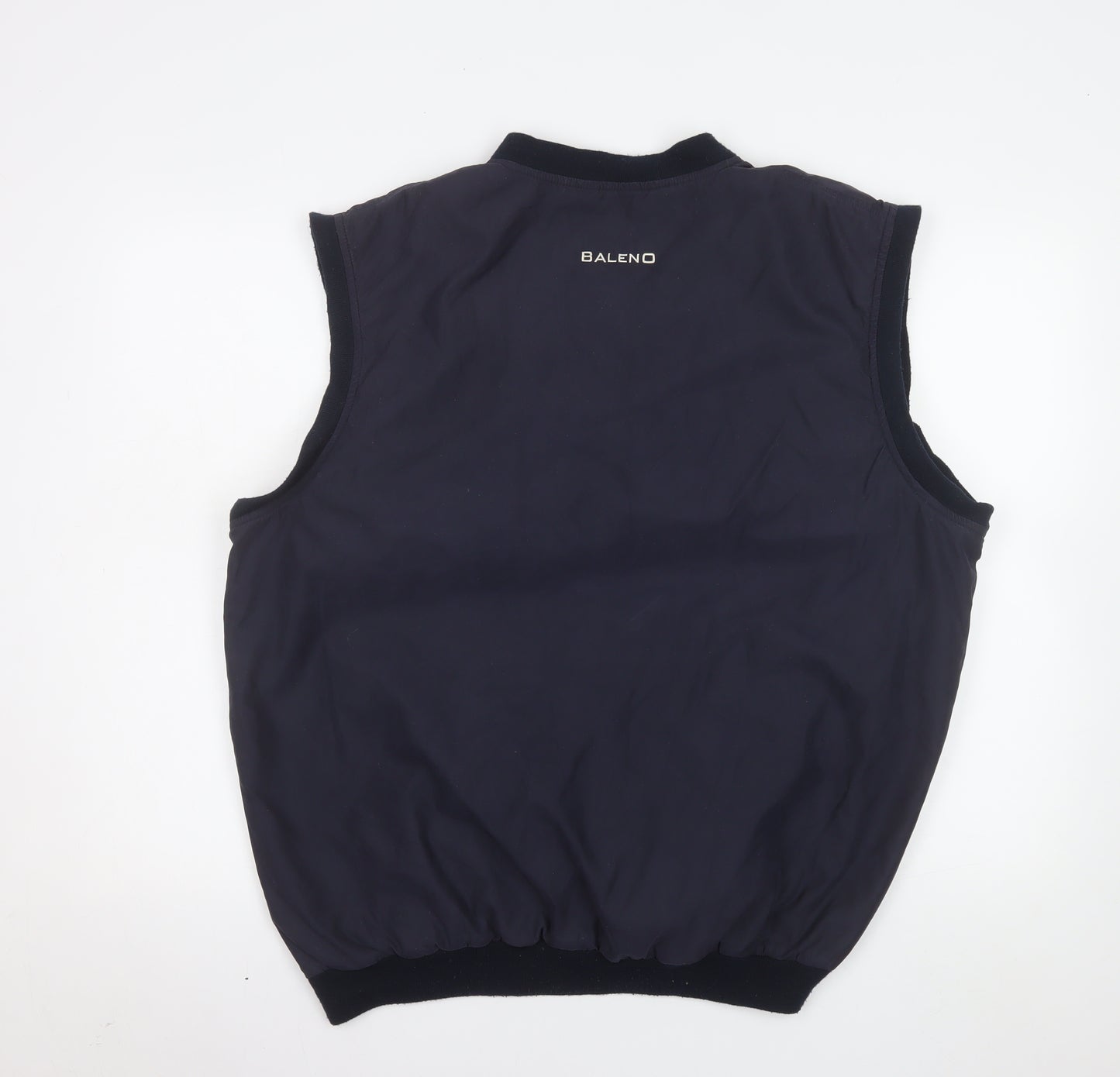 Baleno Men's Blue 2XL V-Neck Golf Vest Sleeveless Sweatshirt