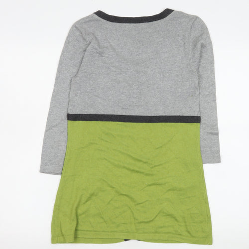 Laura Ashley Women’s Grey & Green Knit Cardigan UK 10