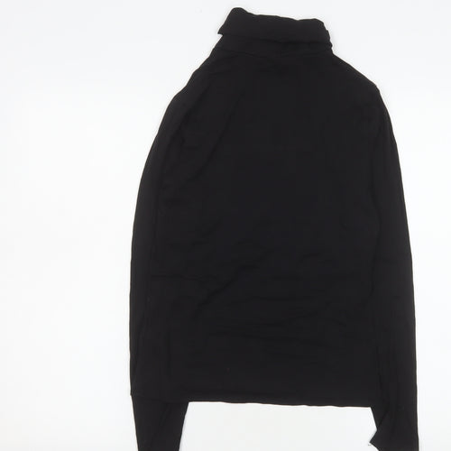 Marks and Spencer Autograph Women’s Black Roll Neck Long Sleeve Jersey Top Size 8