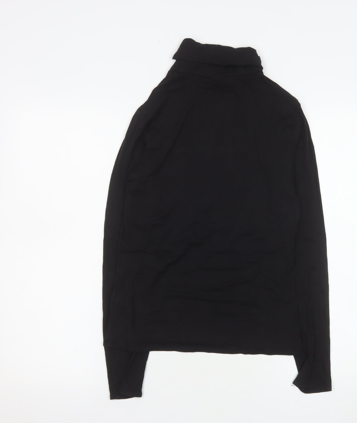 Marks and Spencer Autograph Women’s Black Roll Neck Long Sleeve Jersey Top Size 8