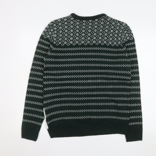 Marks and Spencer Men's Green Christmas Jumper M Pullover Knit