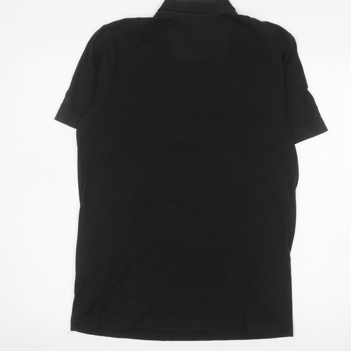 Regatta Great Outdoors Men's Black Polo Shirt Size M Cotton Casual