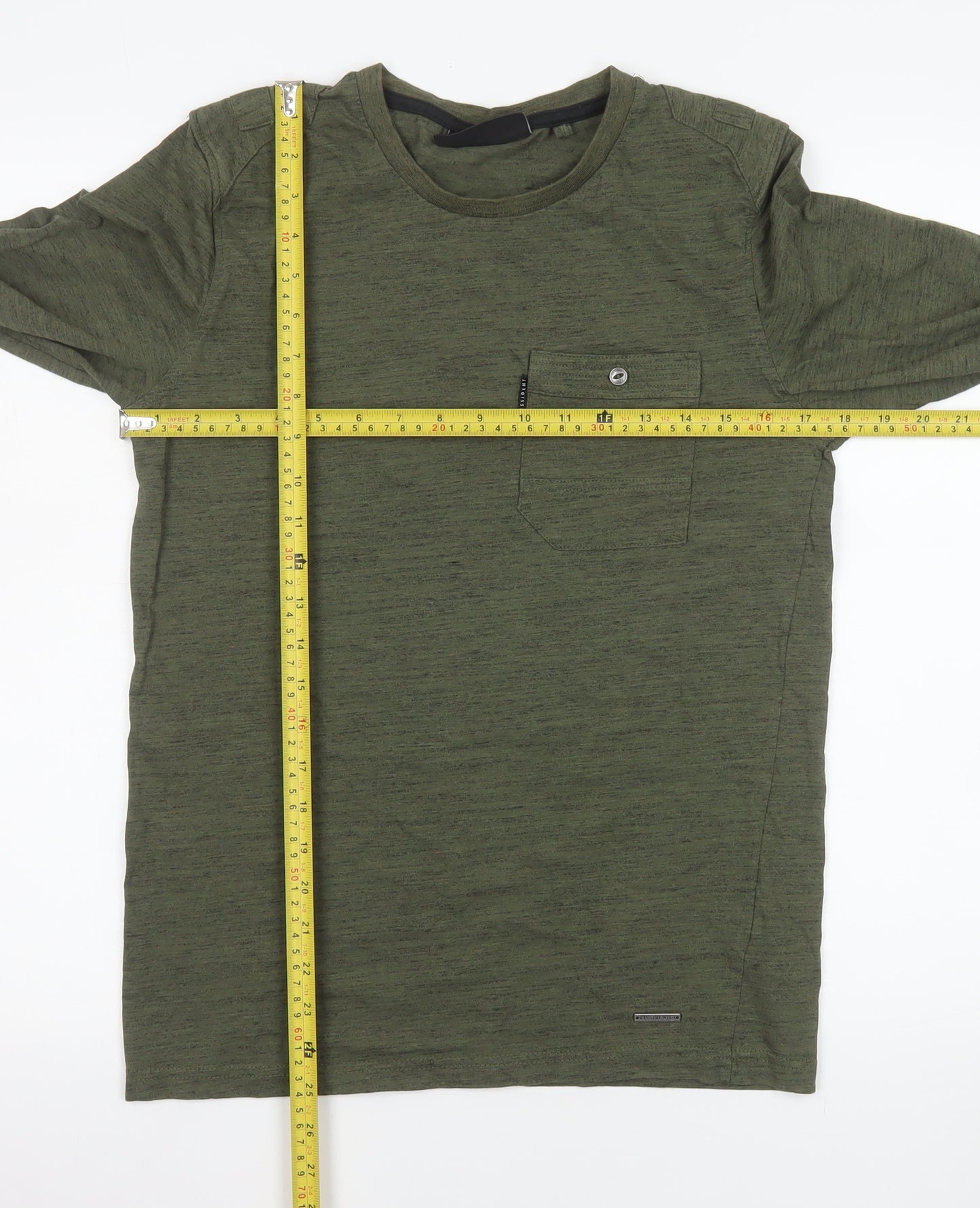 Dissident Men's Small Green Long Sleeve Cotton Blend Casual Shirt