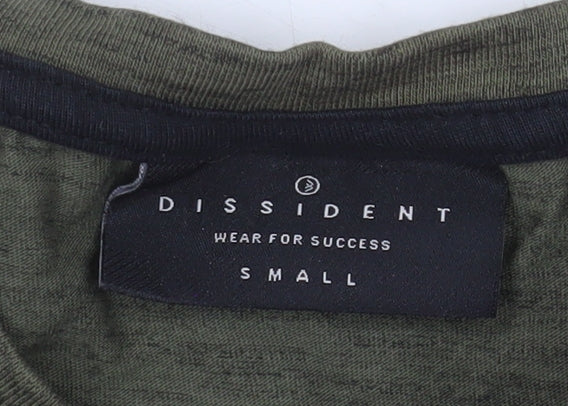 Dissident Men's Small Green Long Sleeve Cotton Blend Casual Shirt
