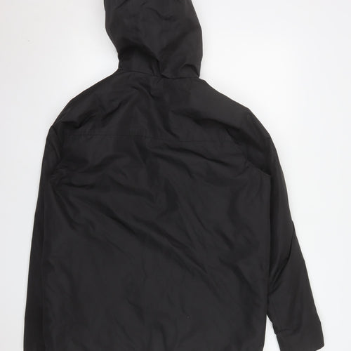 No Fear Men's Black Hooded Waterproof Parka Jacket Size S