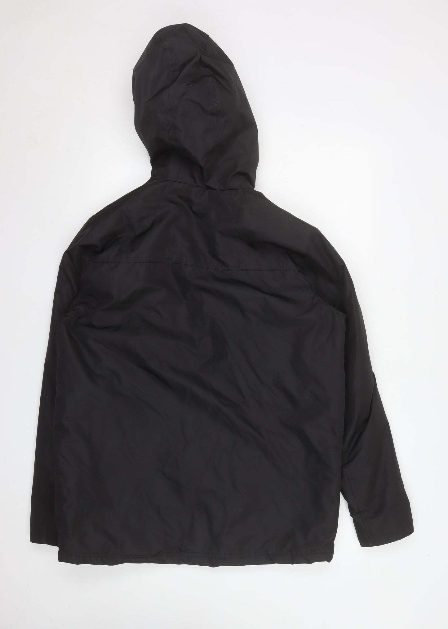 No Fear Men's Black Hooded Waterproof Parka Jacket Size S