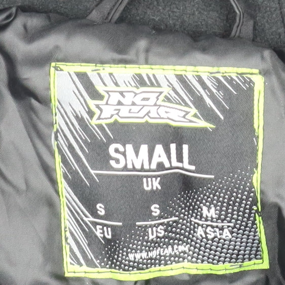 No Fear Men's Black Hooded Waterproof Parka Jacket Size S