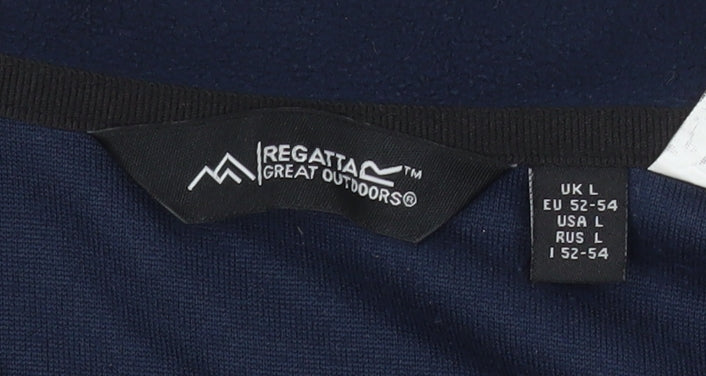 Regatta Men's Blue Fleece 1/2 Zip Pullover Sweatshirt Size L