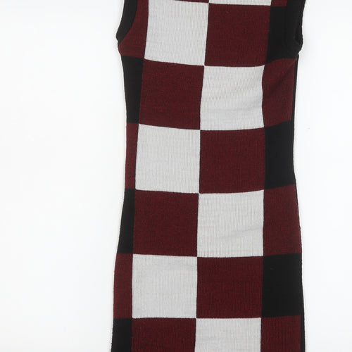 AX Paris Women’s Multicoloured S Bodycon Knit Check Dress