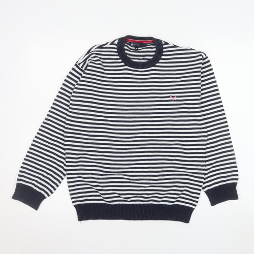 Crew Clothing Company Women’s Blue Stripe Cotton Jumper Size 14