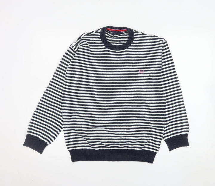 Crew Clothing Company Women’s Blue Stripe Cotton Jumper Size 14