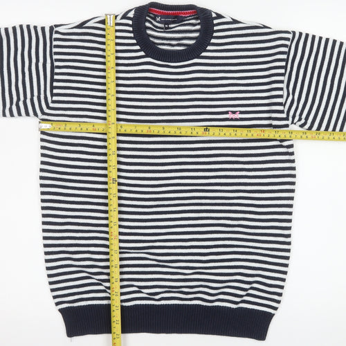 Crew Clothing Company Women’s Blue Stripe Cotton Jumper Size 14