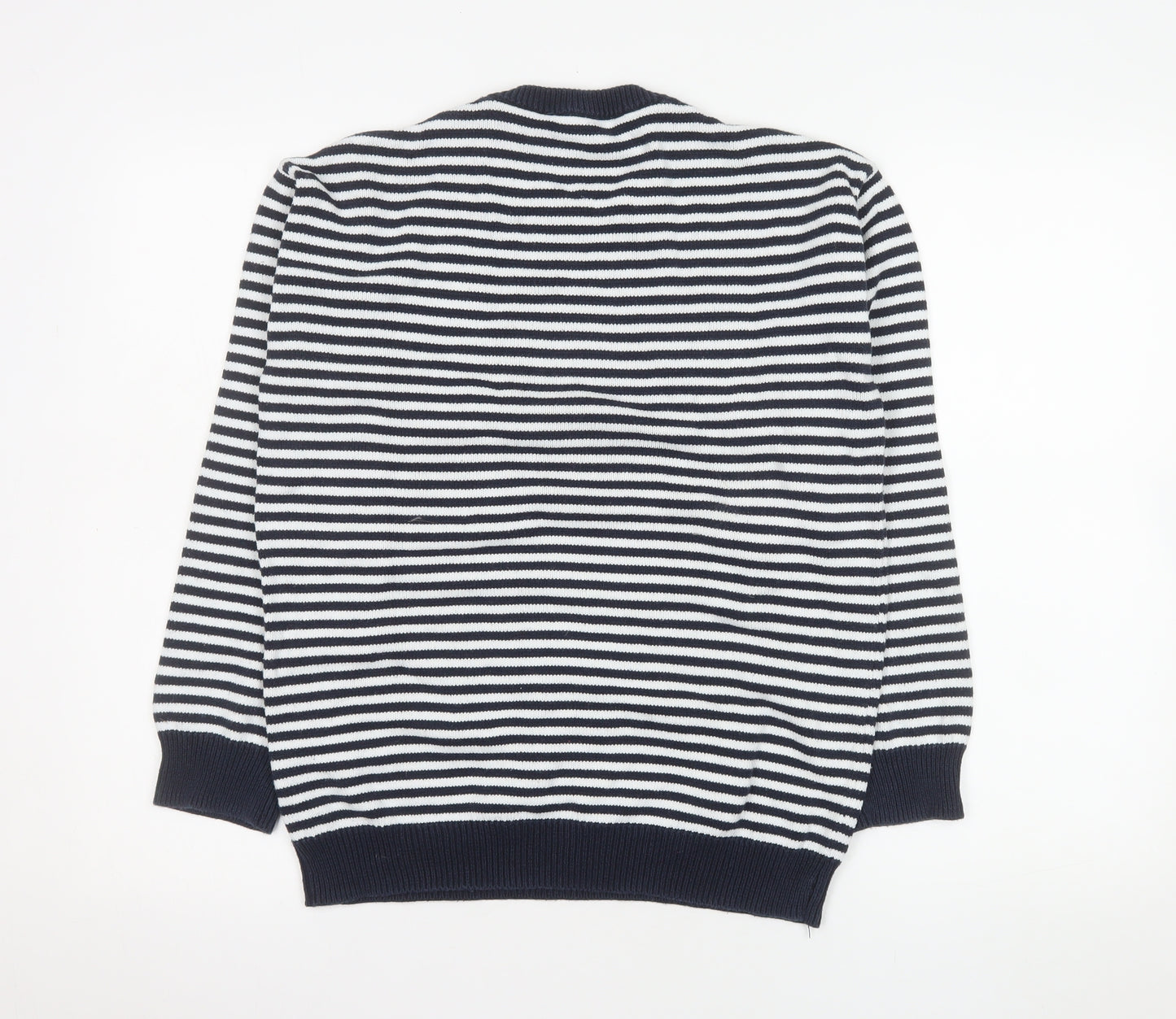 Crew Clothing Company Women’s Blue Stripe Cotton Jumper Size 14
