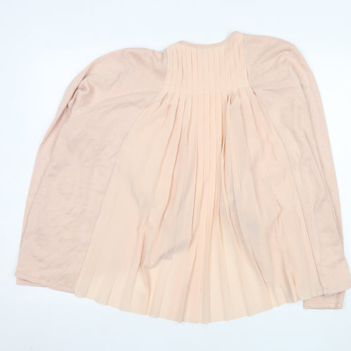 Monsoon Women’s Pink Size 18 Coatigan Pleated Back Lightweight Knit