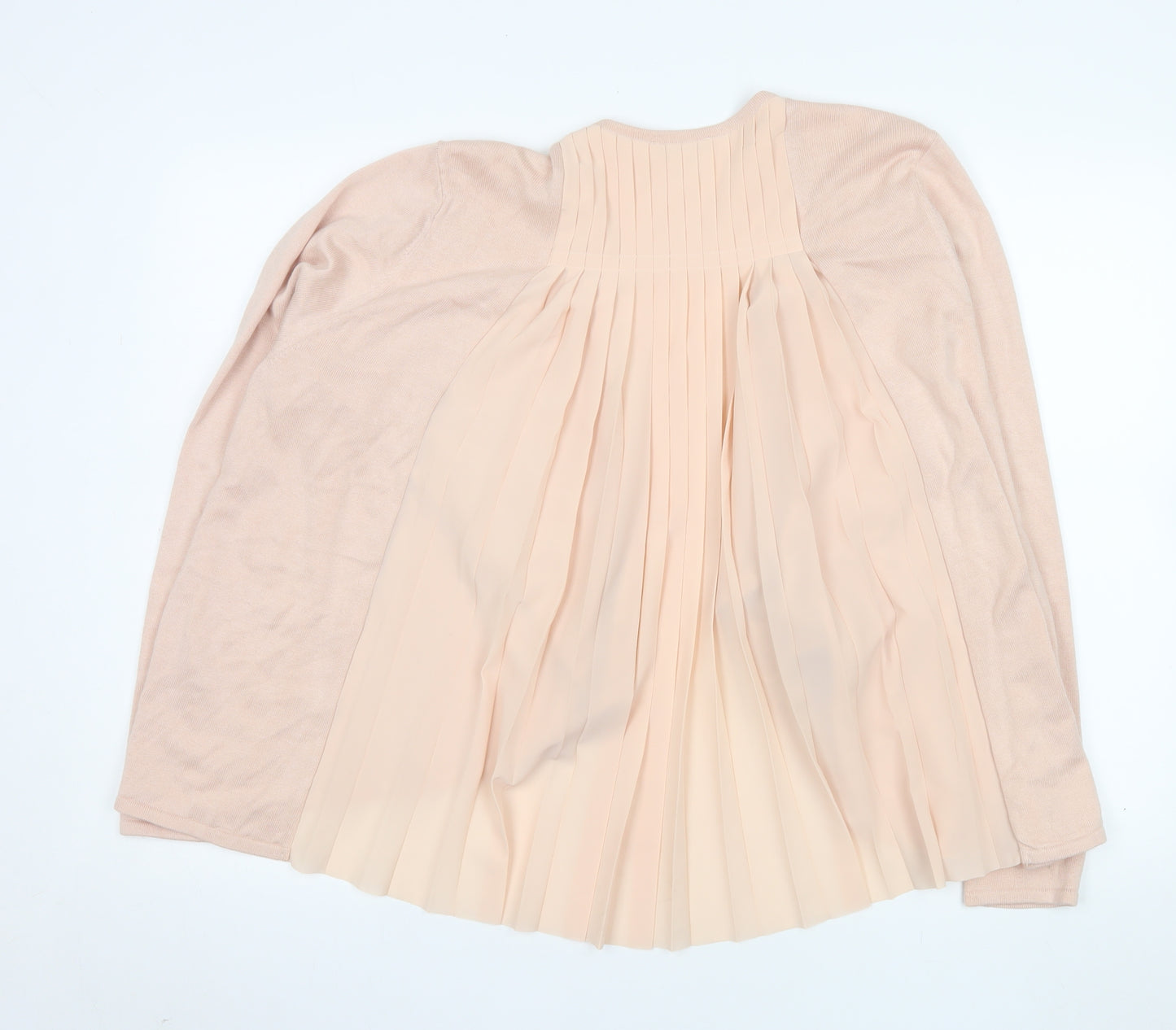Monsoon Women’s Pink Size 18 Coatigan Pleated Back Lightweight Knit