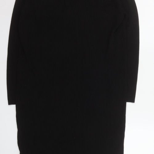 Tu Women Black Size 20 Collared Bodycon Knit Dress