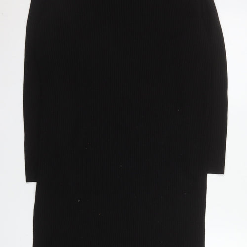 Tu Women Black Size 20 Collared Bodycon Knit Dress