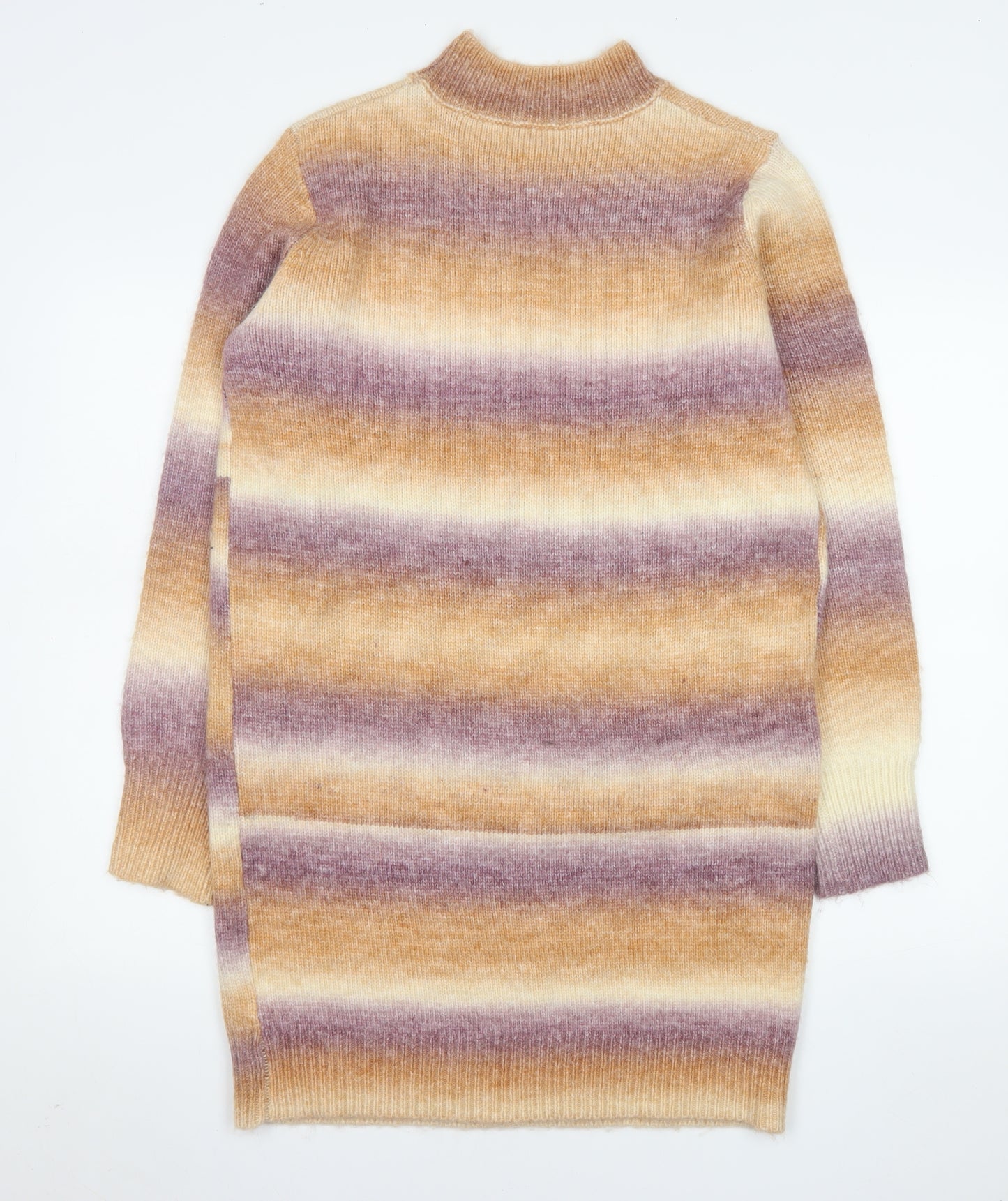 Apricot Women's Multicoloured Striped Jumper Dress UK 10