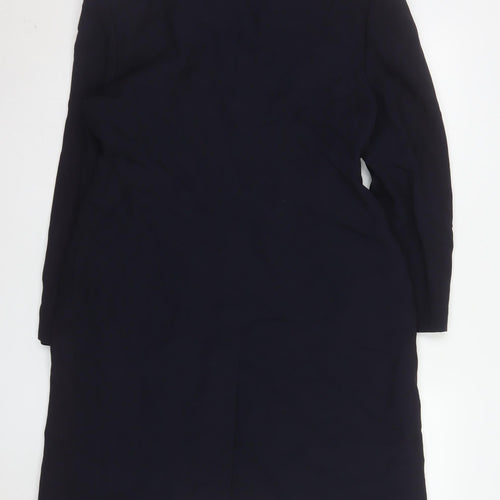 Principles Amanda Wakeley Navy Long Single-Breasted Blazer Coat UK 16