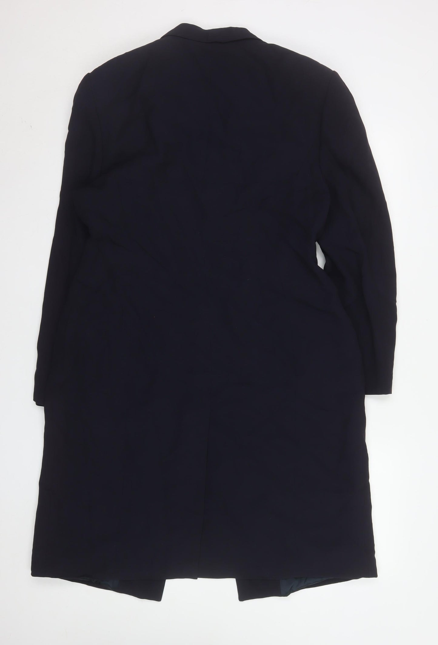 Principles Amanda Wakeley Navy Long Single-Breasted Blazer Coat UK 16