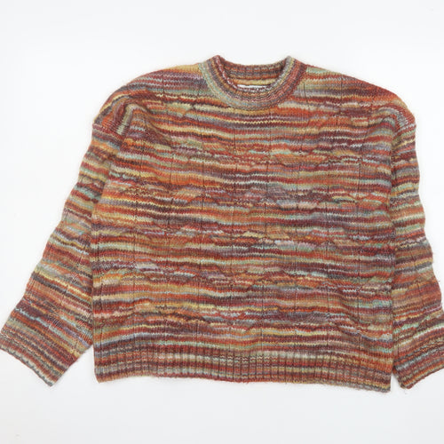 Next Women's Multicoloured Acrylic Knit Pullover Jumper M