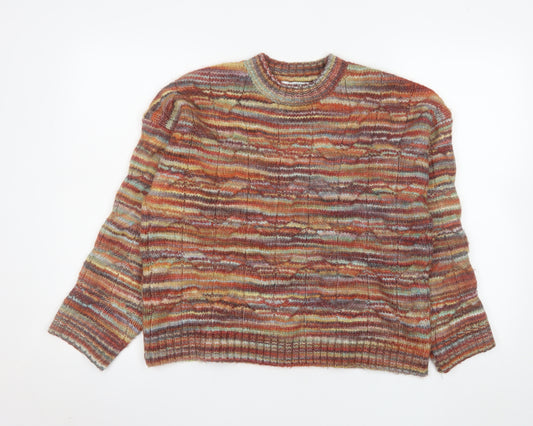 Next Women's Multicoloured Acrylic Knit Pullover Jumper M