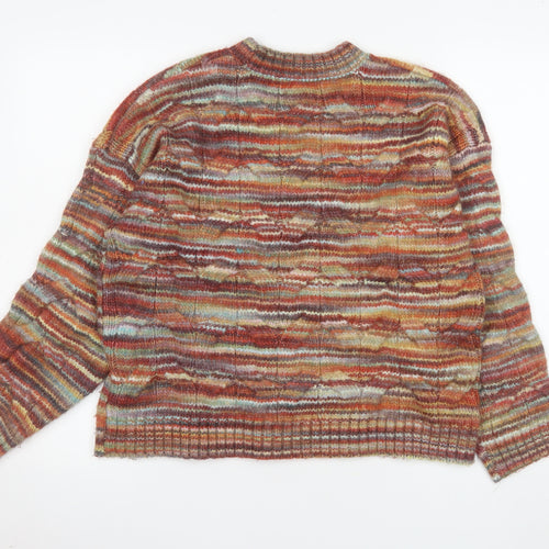 Next Women's Multicoloured Acrylic Knit Pullover Jumper M