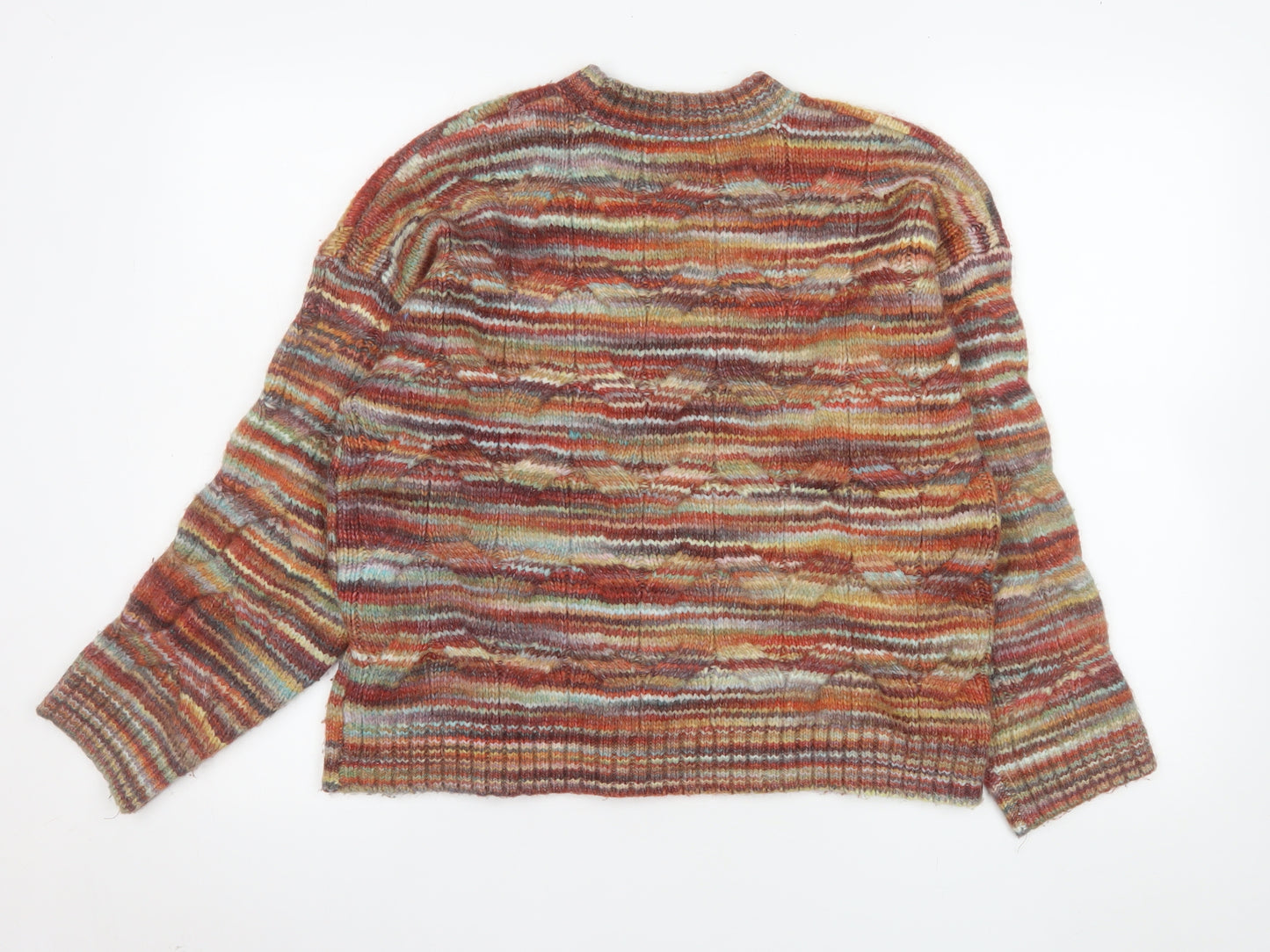 Next Women's Multicoloured Acrylic Knit Pullover Jumper M