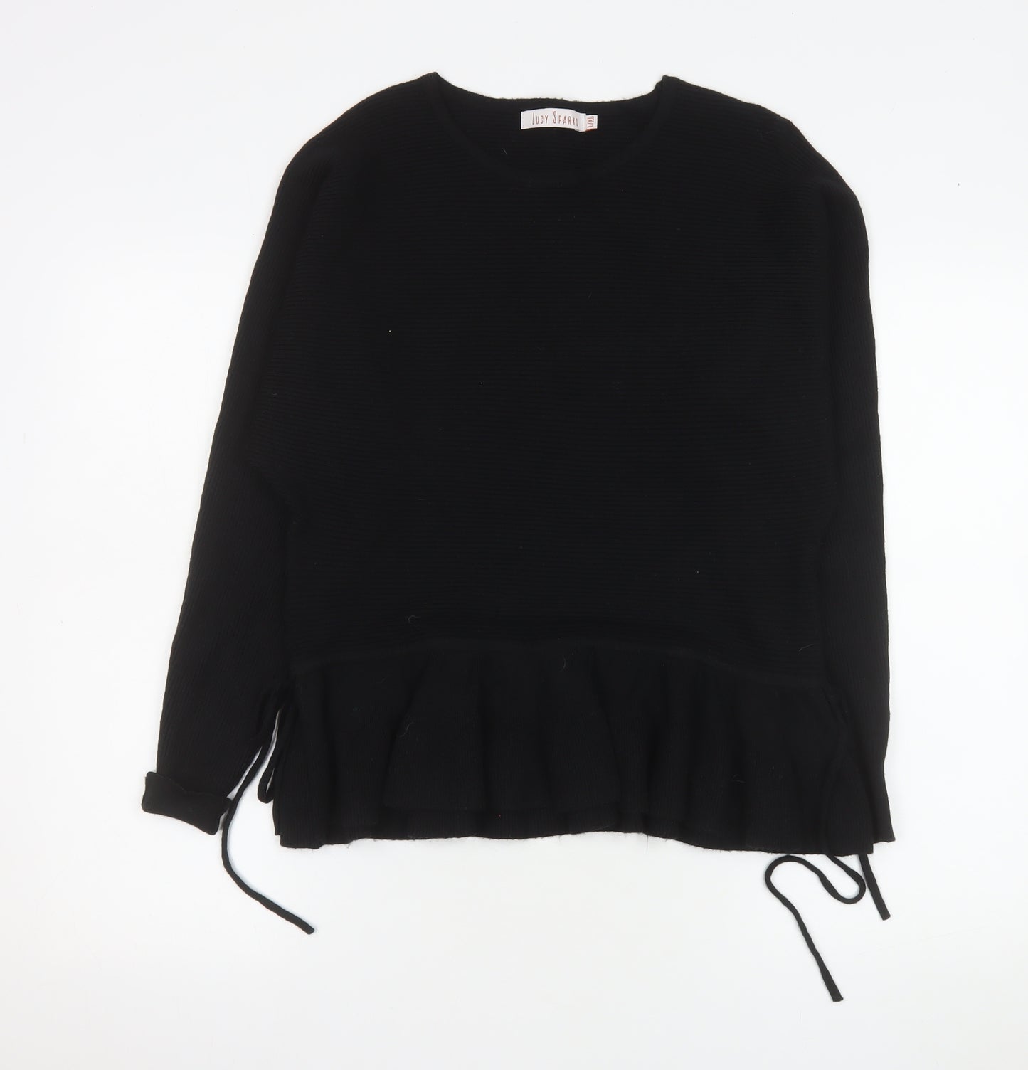 Lucy Sparks Women’s Black Long Sleeve Tunic Blouse L/XL