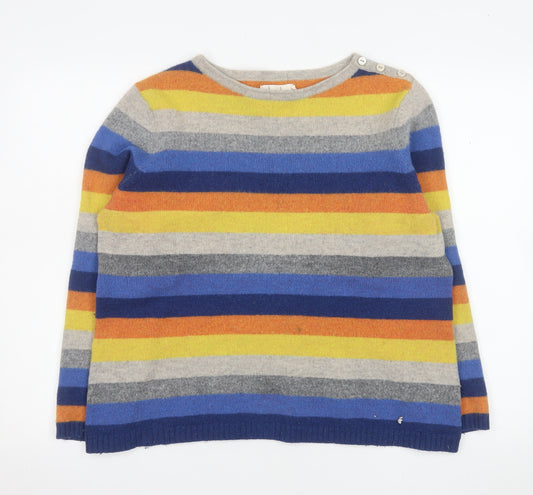 Seasalt Cornwall Womens Multicoloured Striped Wool Jumper UK 20
