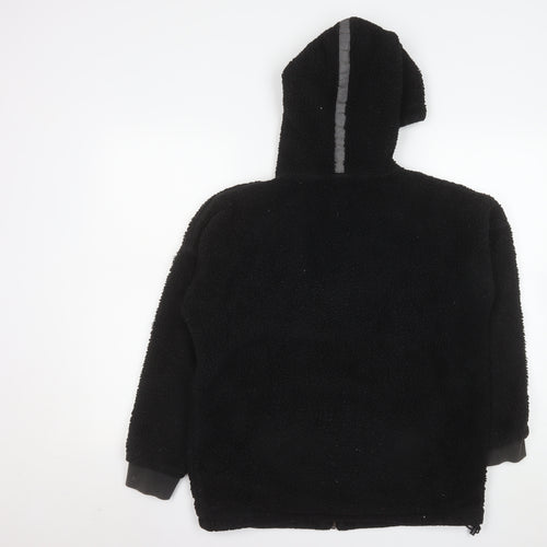 Puma Men's Black Hooded Fleece Jacket Size S Full Zip Casual