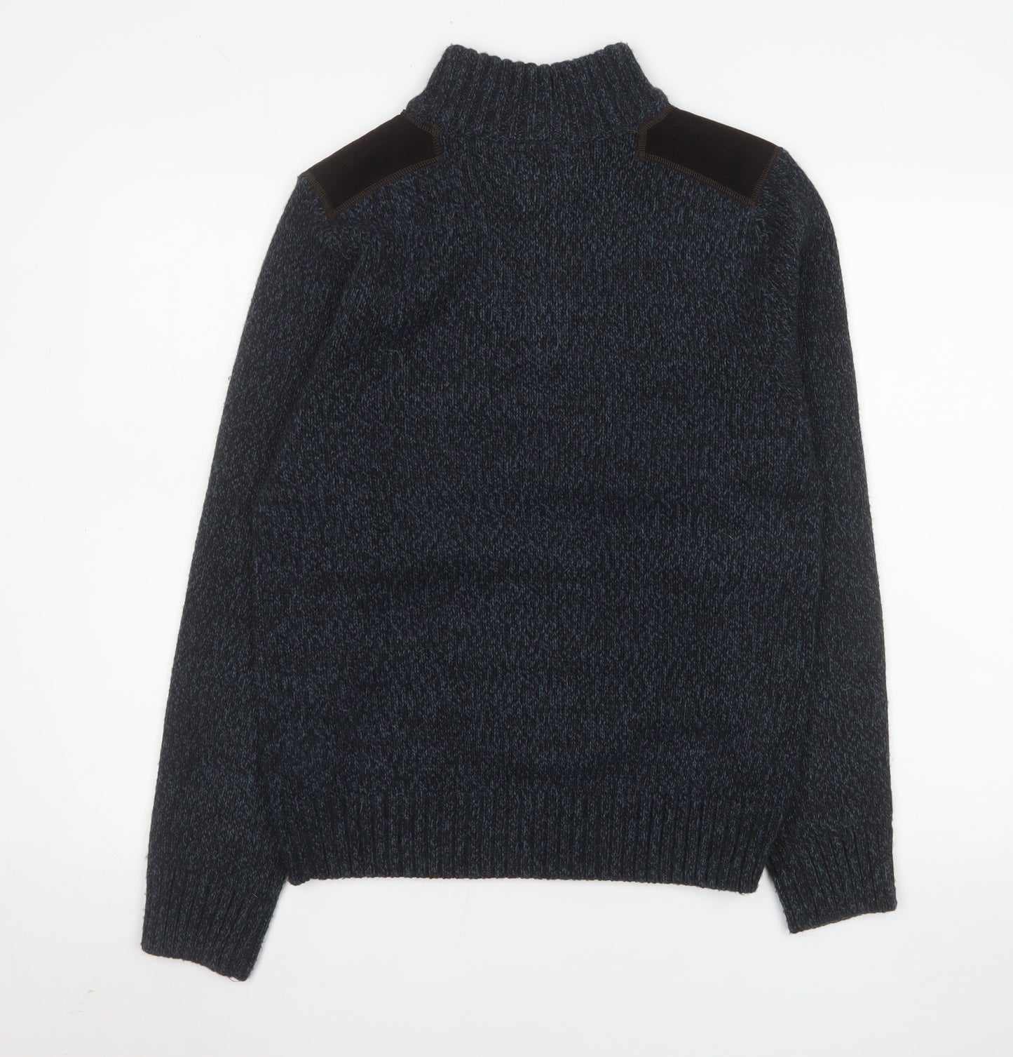 Next Men’s Blue Knit 1/2 Zip Pullover Sweater Size S