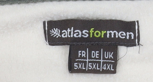 Atlas For Men Beige 4XL Fleece Pullover Sweatshirt High Neck