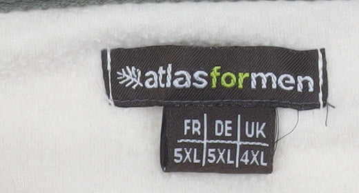 Atlas For Men Beige 4XL Fleece Pullover Sweatshirt High Neck