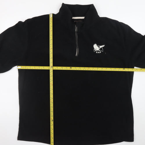 Atlas For Men Black 4XL Fleece 1/4 Zip Pullover Sweatshirt