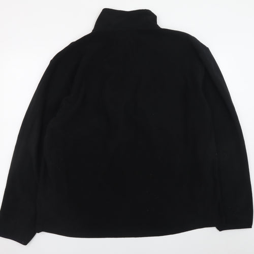 Atlas For Men Black 4XL Fleece 1/4 Zip Pullover Sweatshirt