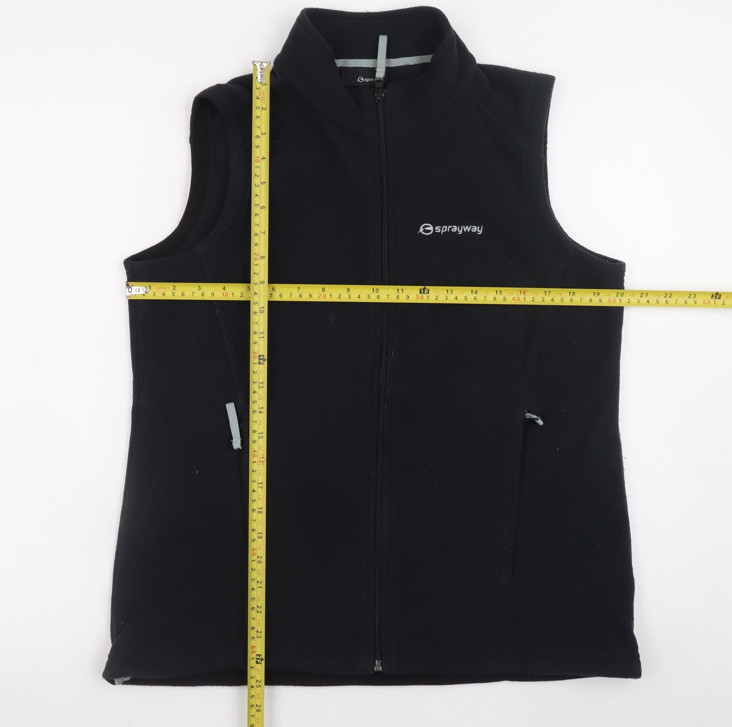 Sprayway Men's Black Fleece Waistcoat Bodywarmer L