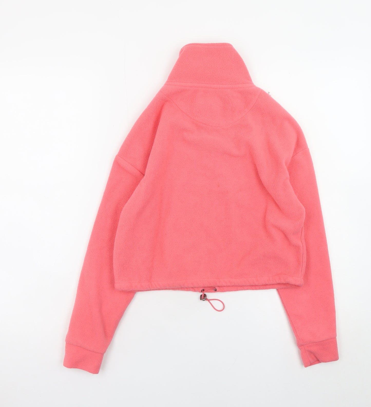 Brave Soul Womens Pink Fleece 1/4 Zip Pullover Sweatshirt Size 6