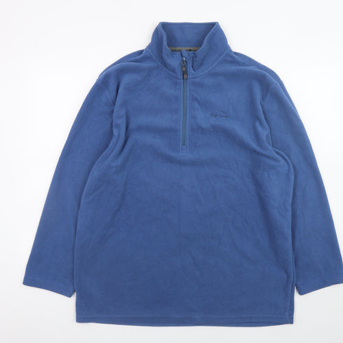 Peter Storm Men Blue XL Fleece 1/4 Zip Lightweight Jacket